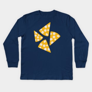 CHEESE PLEASE! Swiss Cheese Fun Gourmet Picnic Food - UnBlink Studio by Jackie Tahara Kids Long Sleeve T-Shirt